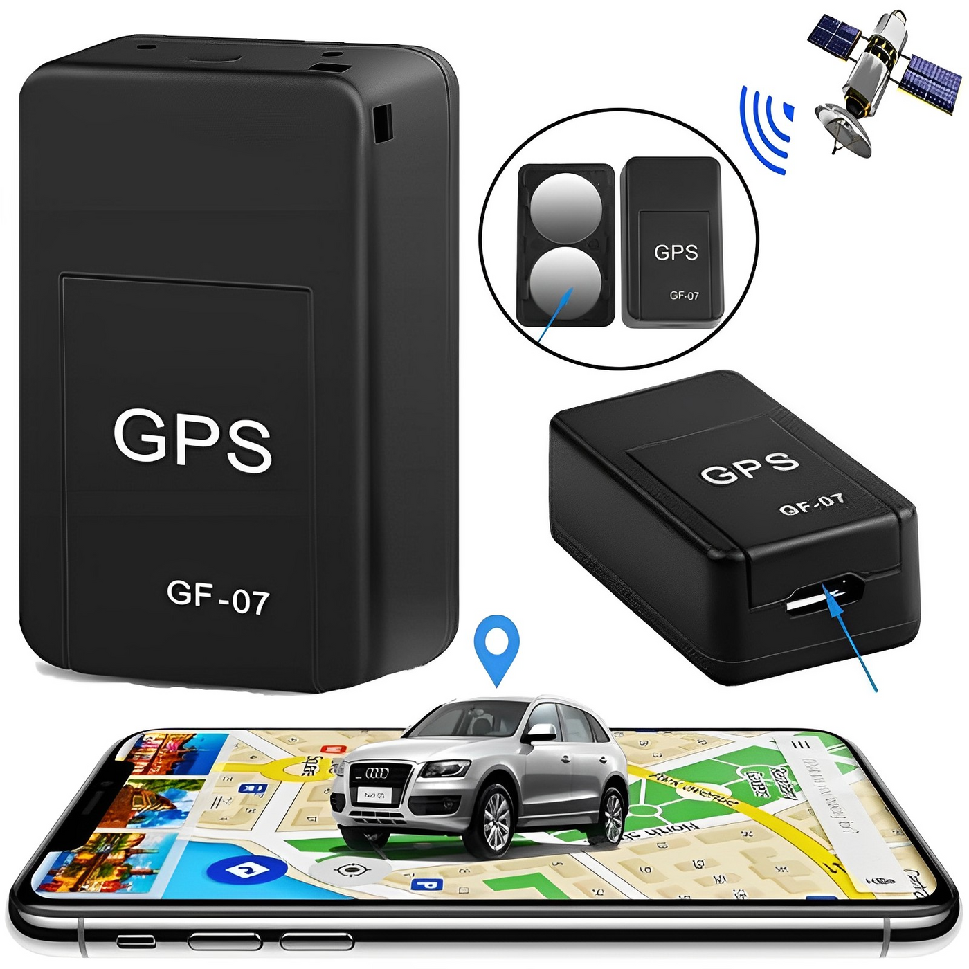 GF07 Magnetic Mini Car Real-time Locator